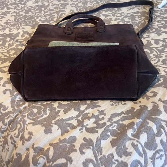 Pendleton Tote Bag * Leather & Wool * Multi-colored Stripes - Picture 8 of 12